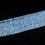 Genuine Natural Green Blue Aquamarine Semi-precious stones Round Loose Beads 4mm 6mm 8mm 10mm 12mm 15"