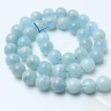 Natural Aquamarine Beads For Jewelry Making 15inches/strand 6/8/10/12mm beads