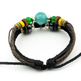 SALE 20% OFF 12 Zodiac Signs Charm Bracelet. Boho Style Multilayer Horoscope Bracelet Leather & Hemp & Wood Beads