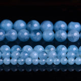 Natural Aquamarine Loose Beads For DIY Jewelry Making 6mm-12mm about 15" Strand