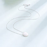 925 Sterling Silver Baroque Natural Pearl Necklace