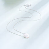 925 Sterling Silver Baroque Natural Pearl Necklace