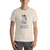 Dachshund Funny t-shirt Wirehaired Doxie Short-Sleeve Unisex T-Shirt