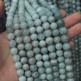 Natural Aquamarine Stone Beads Gem Beads Loose Beads For DIY Jewelry Making 6mm-11mm Strand 15"